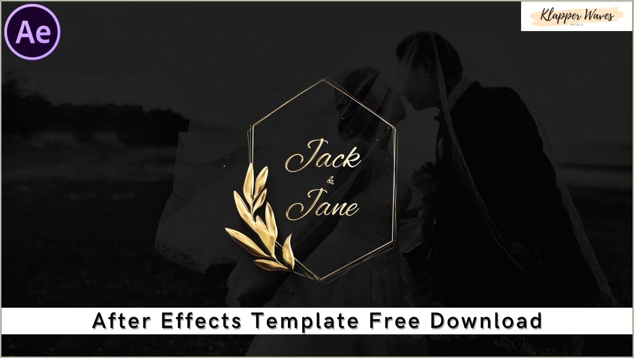 After Effects Wedding Title Templates Free Download