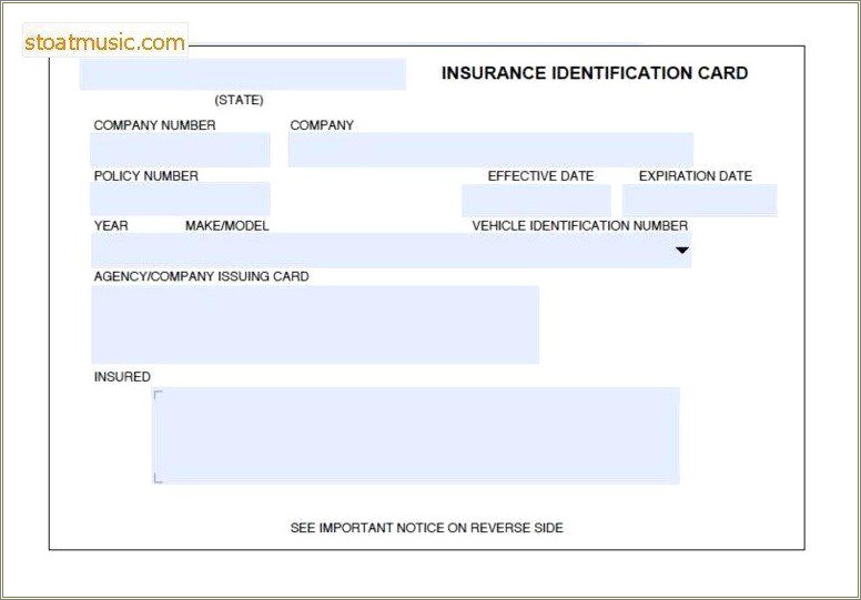American Family Auto Insurance Cards Templates Free