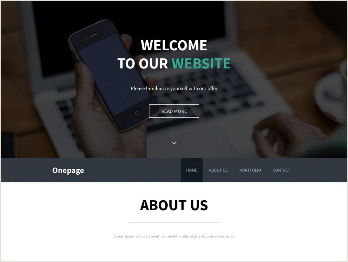 Arco One Page Html Template Free Download