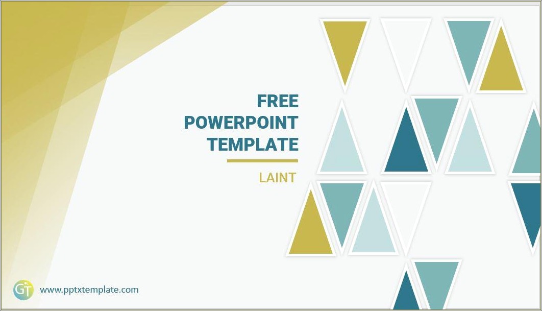 August 2015 Triangle Powerpoint Presentation Template Free