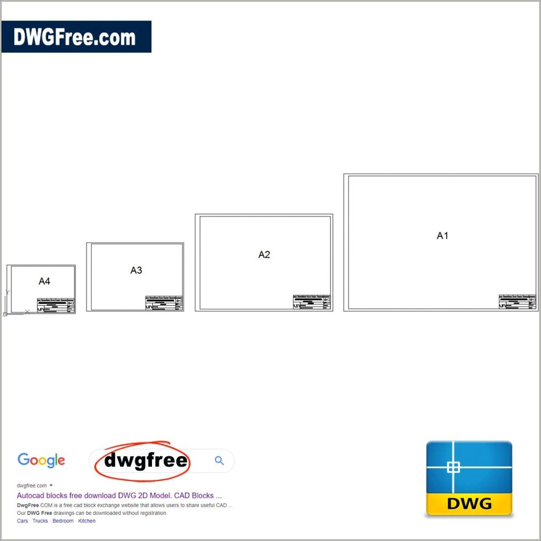 Autocad A4 Title Block Template Download Free