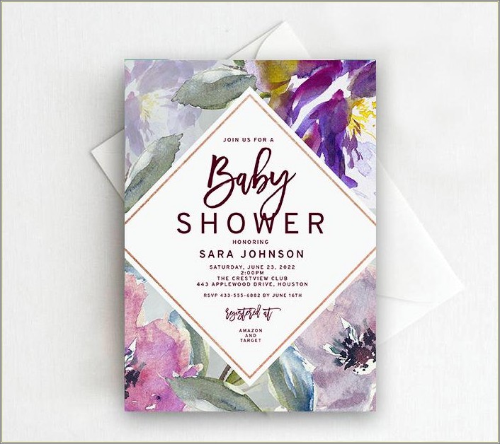 Baby Shower Invitations For Word Templates Free