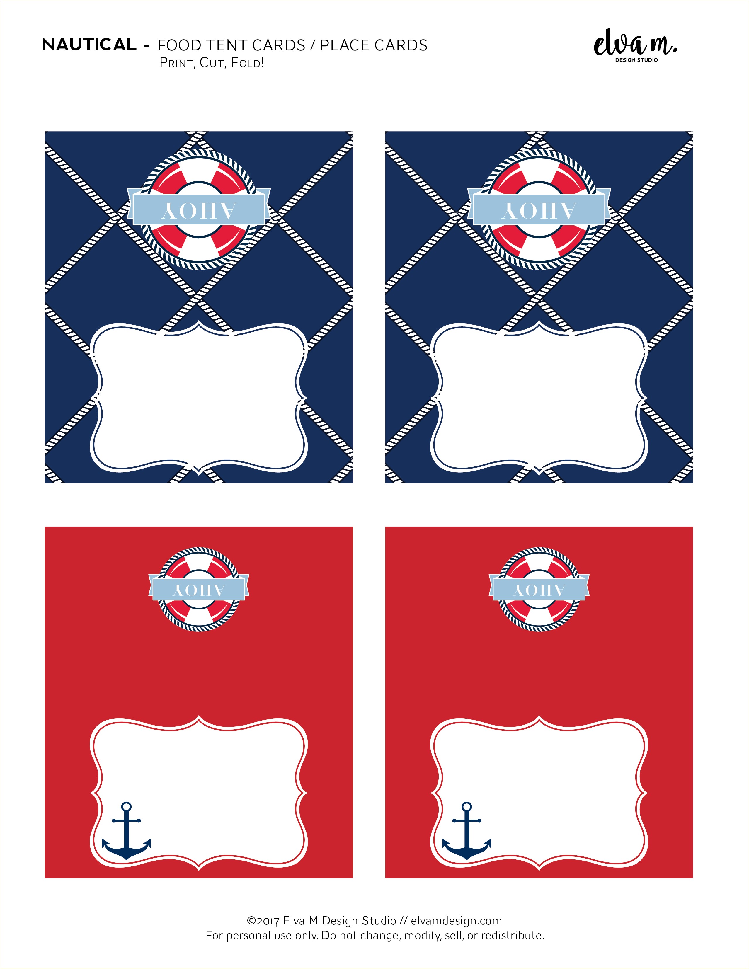 Baby Shower Nautical Theme Free Templates Blank