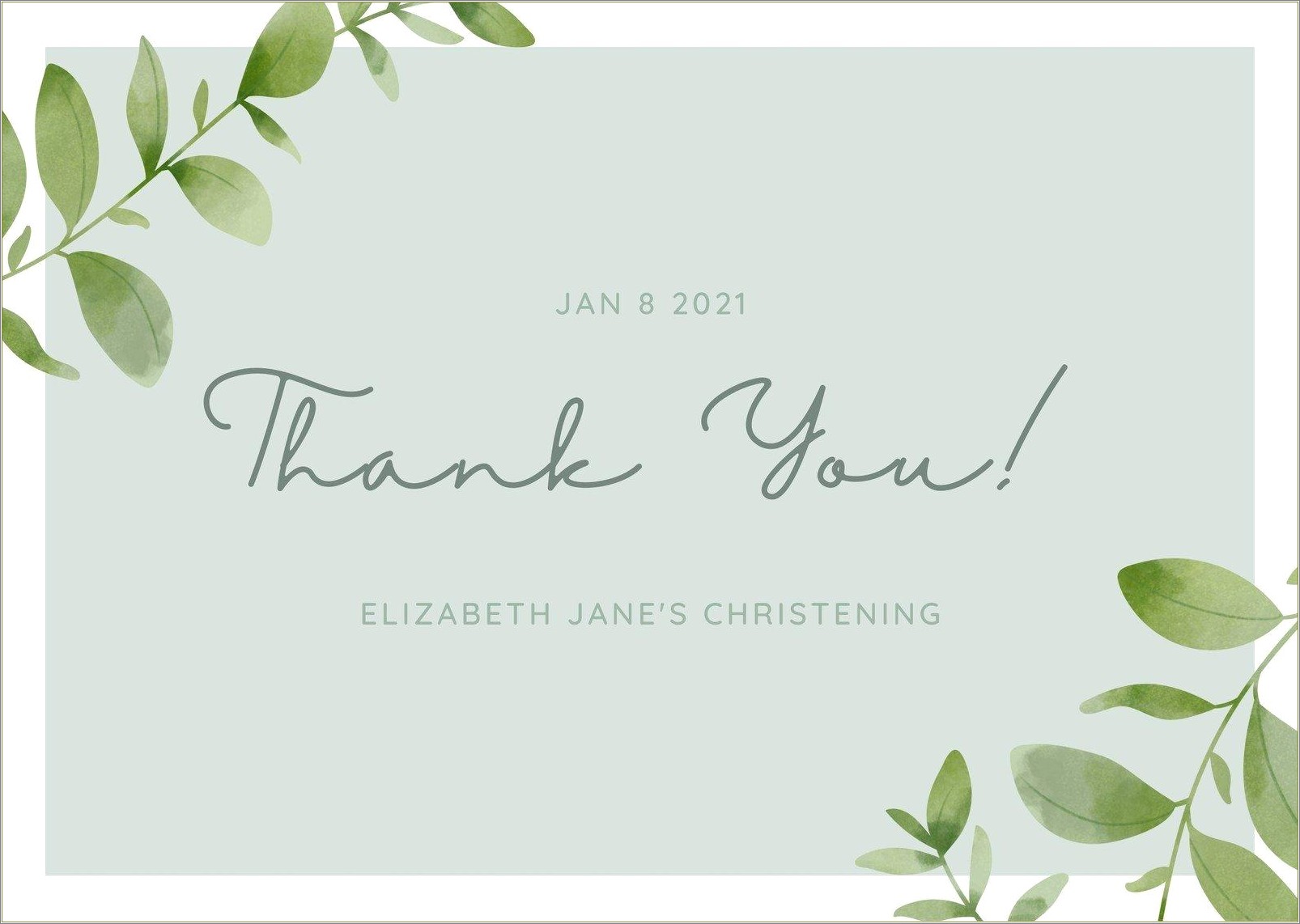 Baptism Thank You Tag Template Free Download