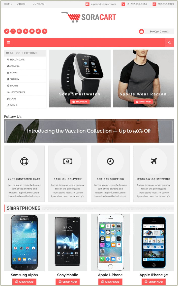 Ecommerce Responsive Blogger Template Free Download