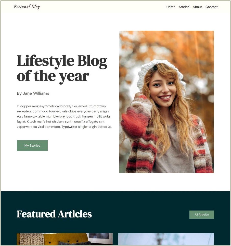 Best Free WordPress For Personal Blog Templates