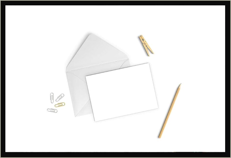 Blank Folded Greeting Card Template Free Download