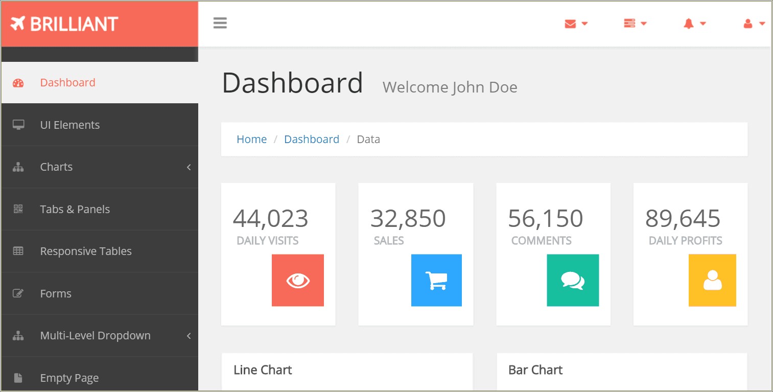 Bootstrap 3.3 7 Templates Free Download Dashboard