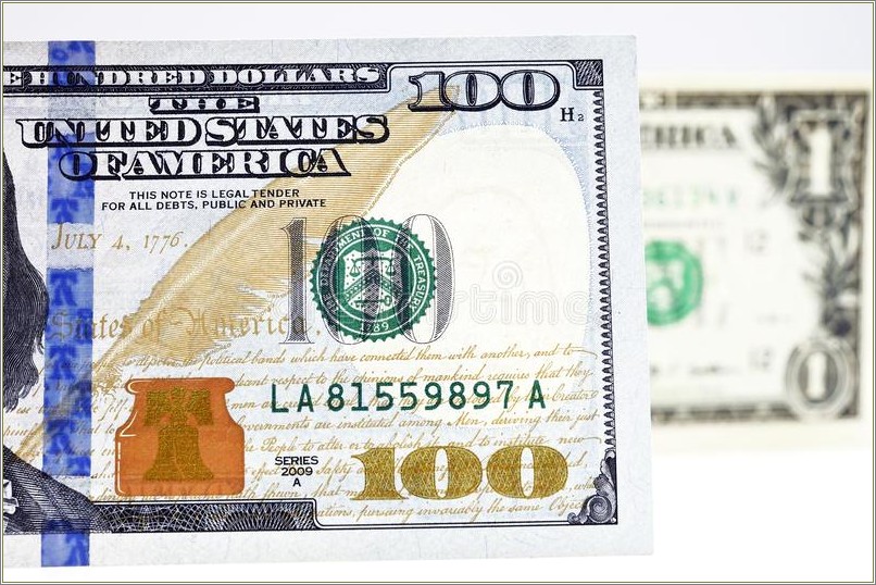 Brand New 100 Bill Free Template For Photoshop