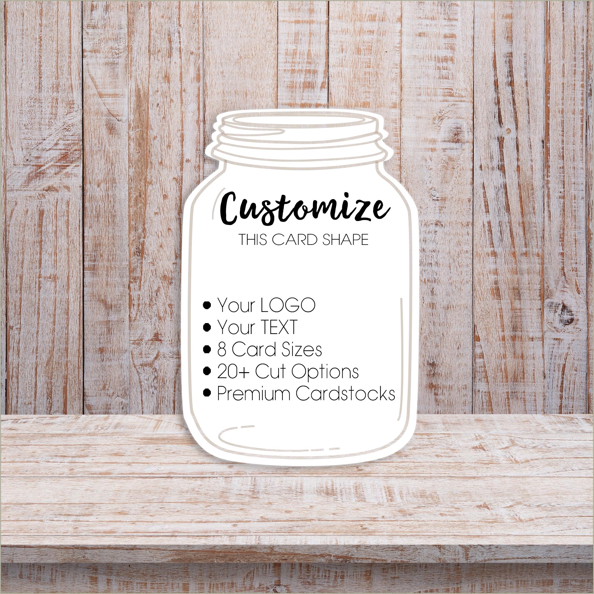 Bridal Shower Mason Jar Template Cards Free