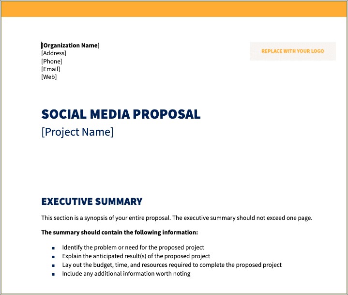 Business Proposal Template Free Download Google Doc