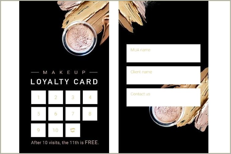 Buy 10 Get One Free Card Template