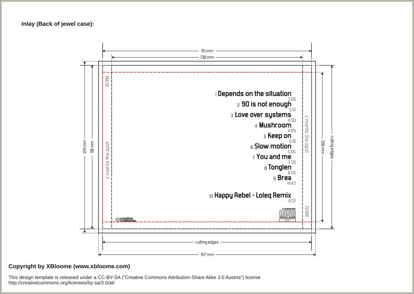 Cd Jewel Case Template Photoshop Free Download