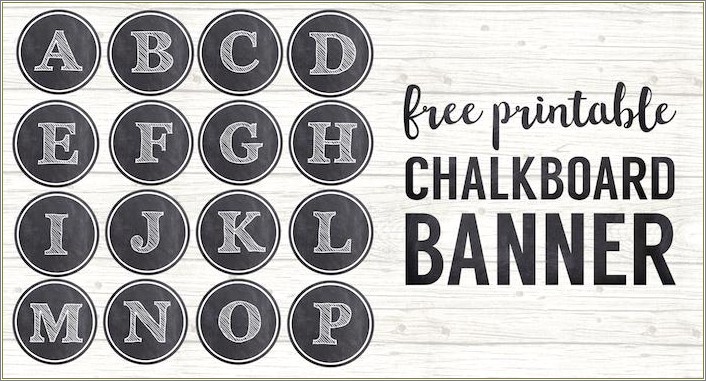 Chalkboard Sign For Back To School Template Free