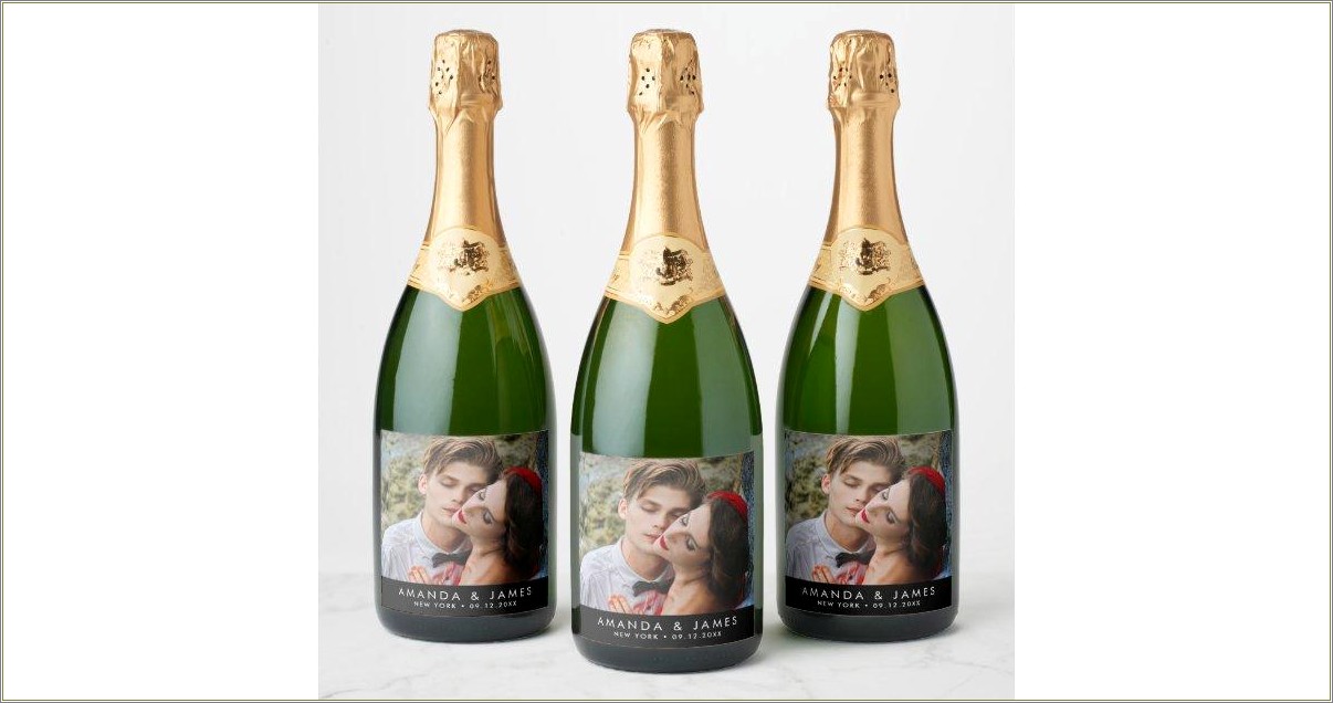 Champagne Happy 21st Birthday Bottle Label Template Free