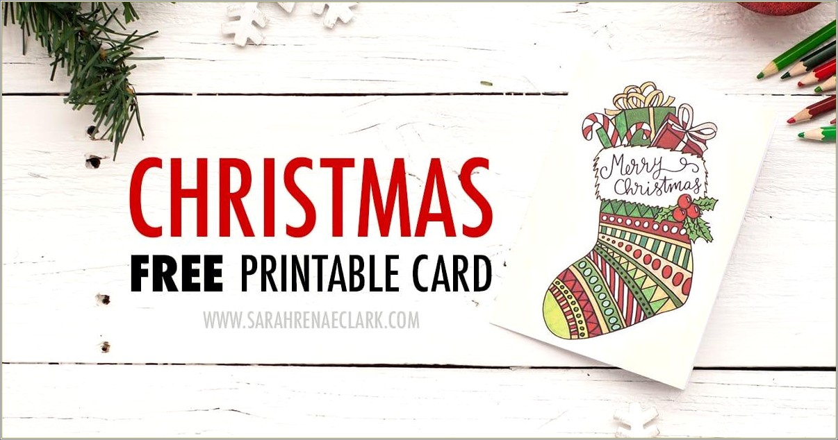 Christmas Card Template For Kids For Free