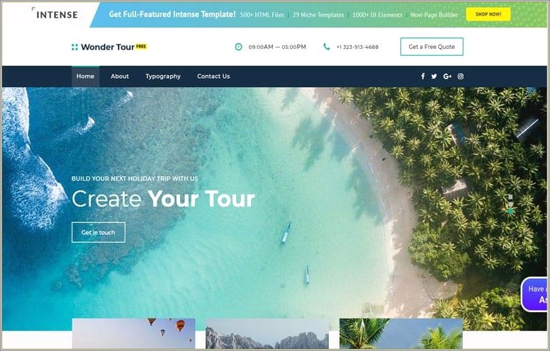 Cruise Responsive Travel Agency Template Free Download