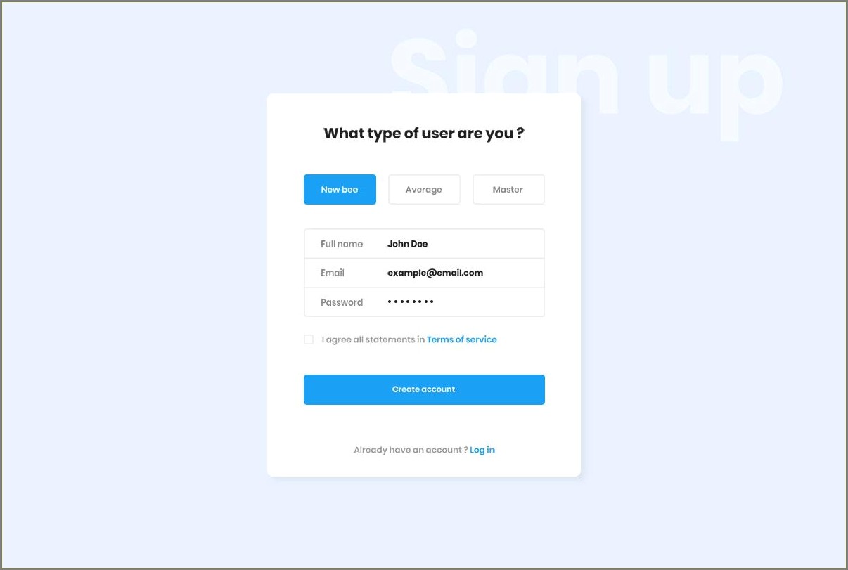 Css Templates For Registration Page Free Download