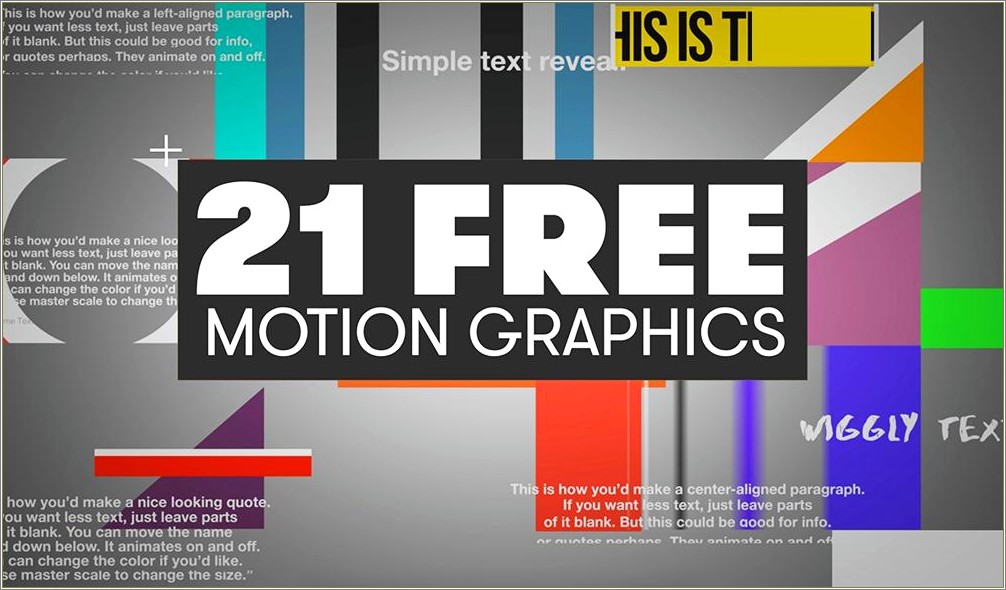 Download Free Template After Effect Cc 2018