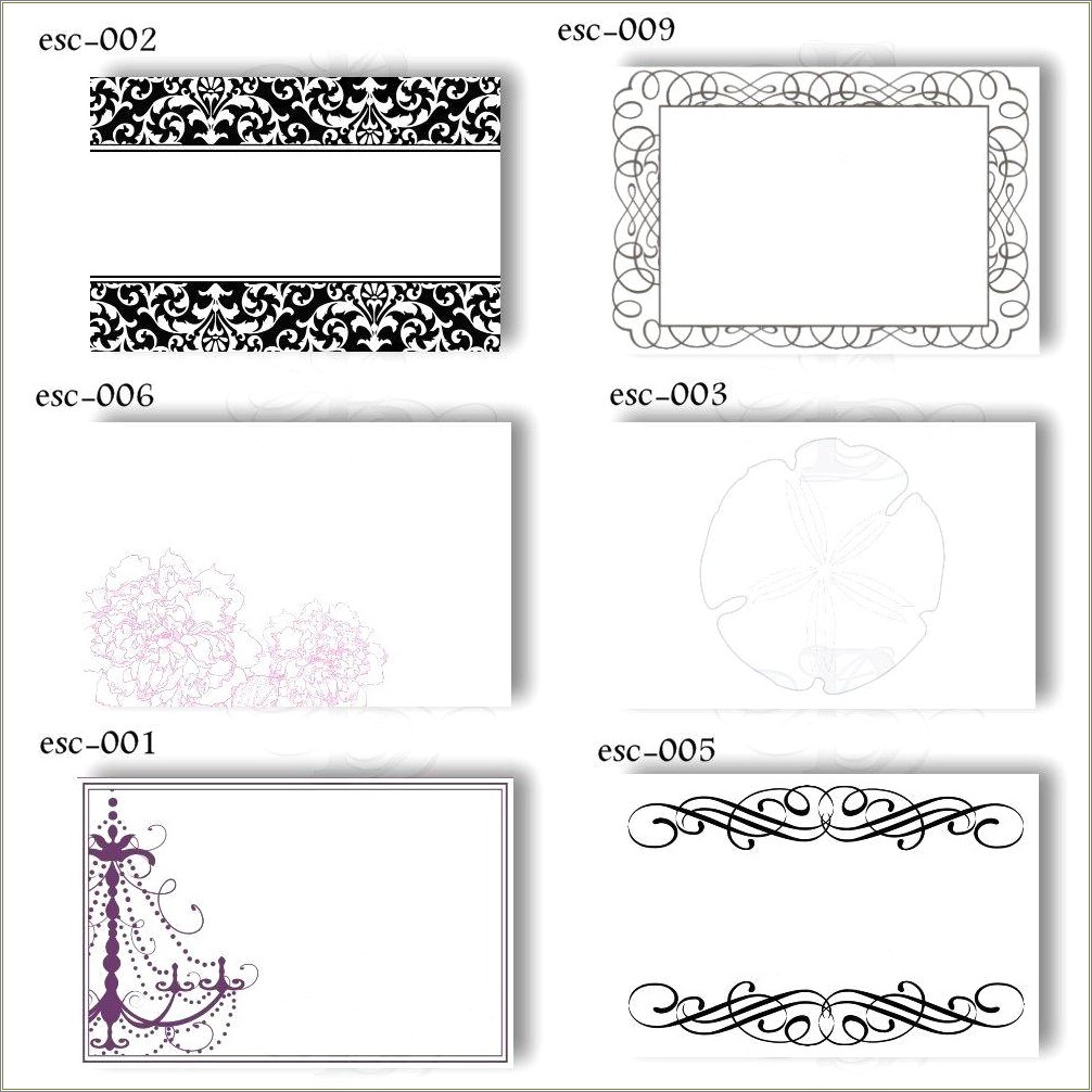 Download Free Template For Wedding Place Cards
