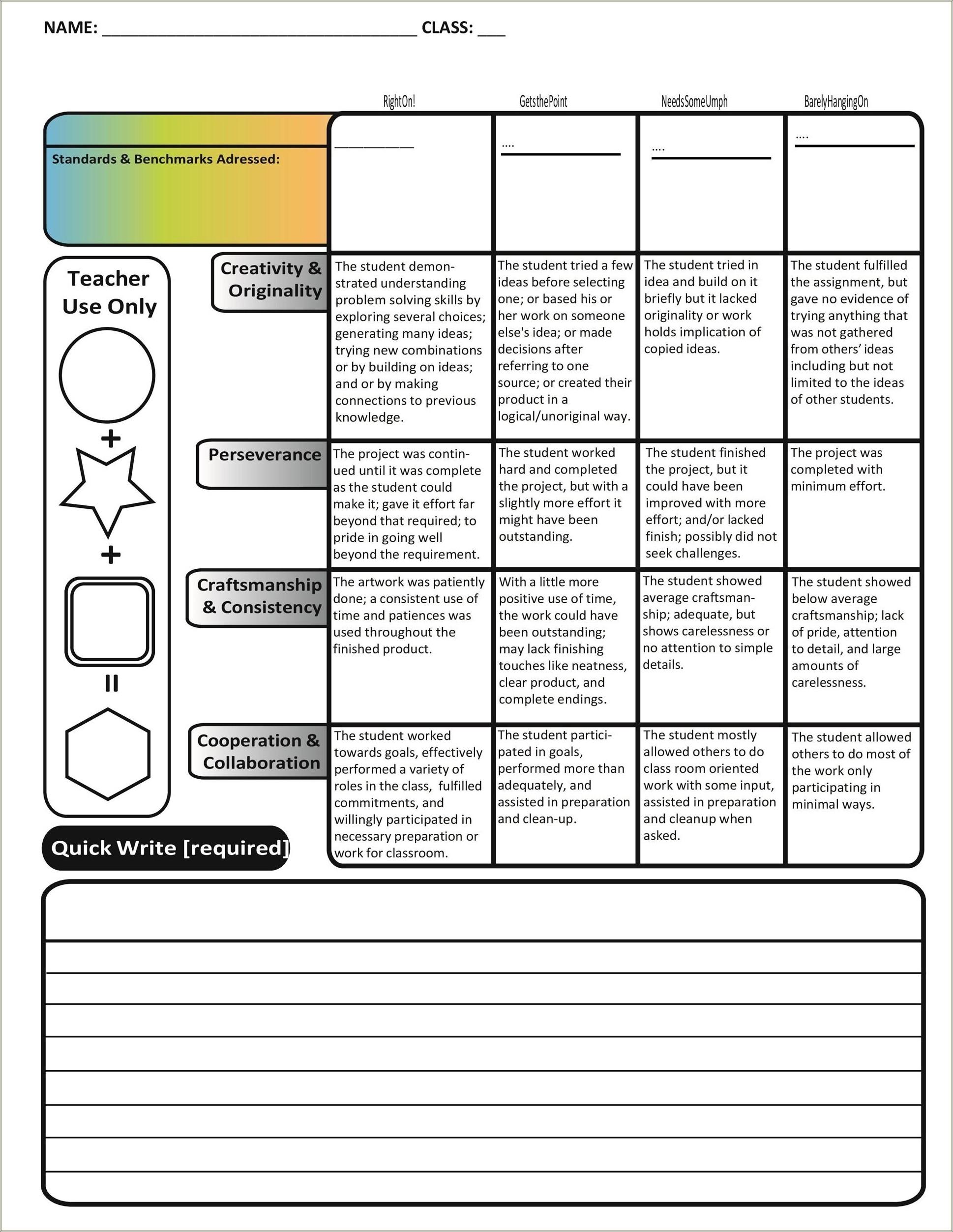 Elementary School Science Lab Contract Free Templates