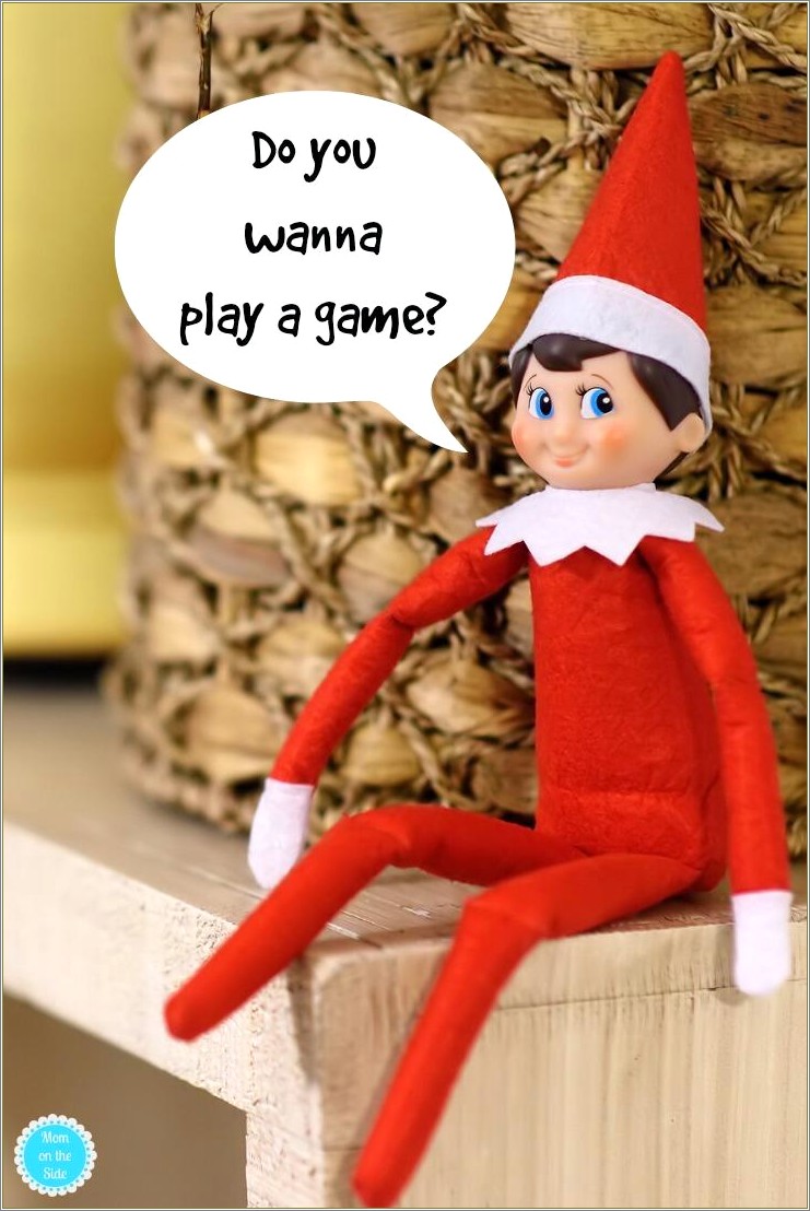 Elf On The Shelf Paper Template Free