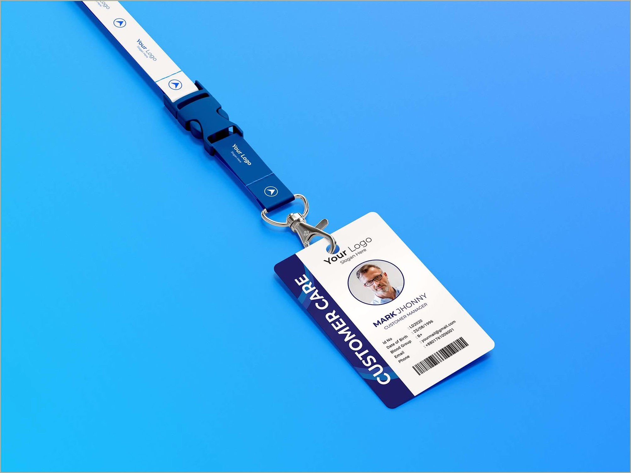 Employee Id Card Template Psd Free Download