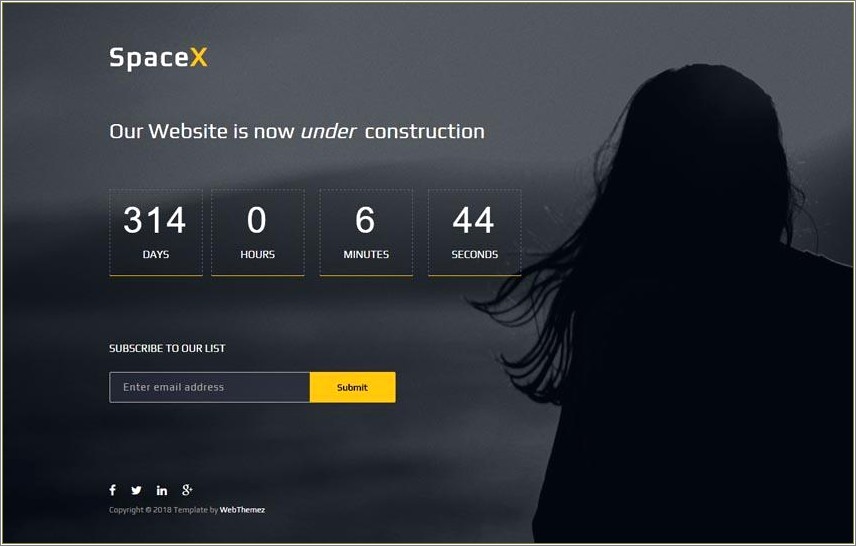 Ex Responsive Under Construction Template Free Download