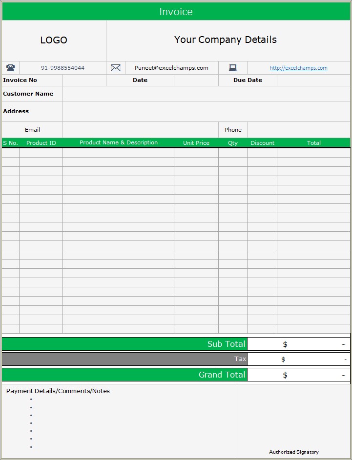 Excel Inventory Template 300 V1 Free Download