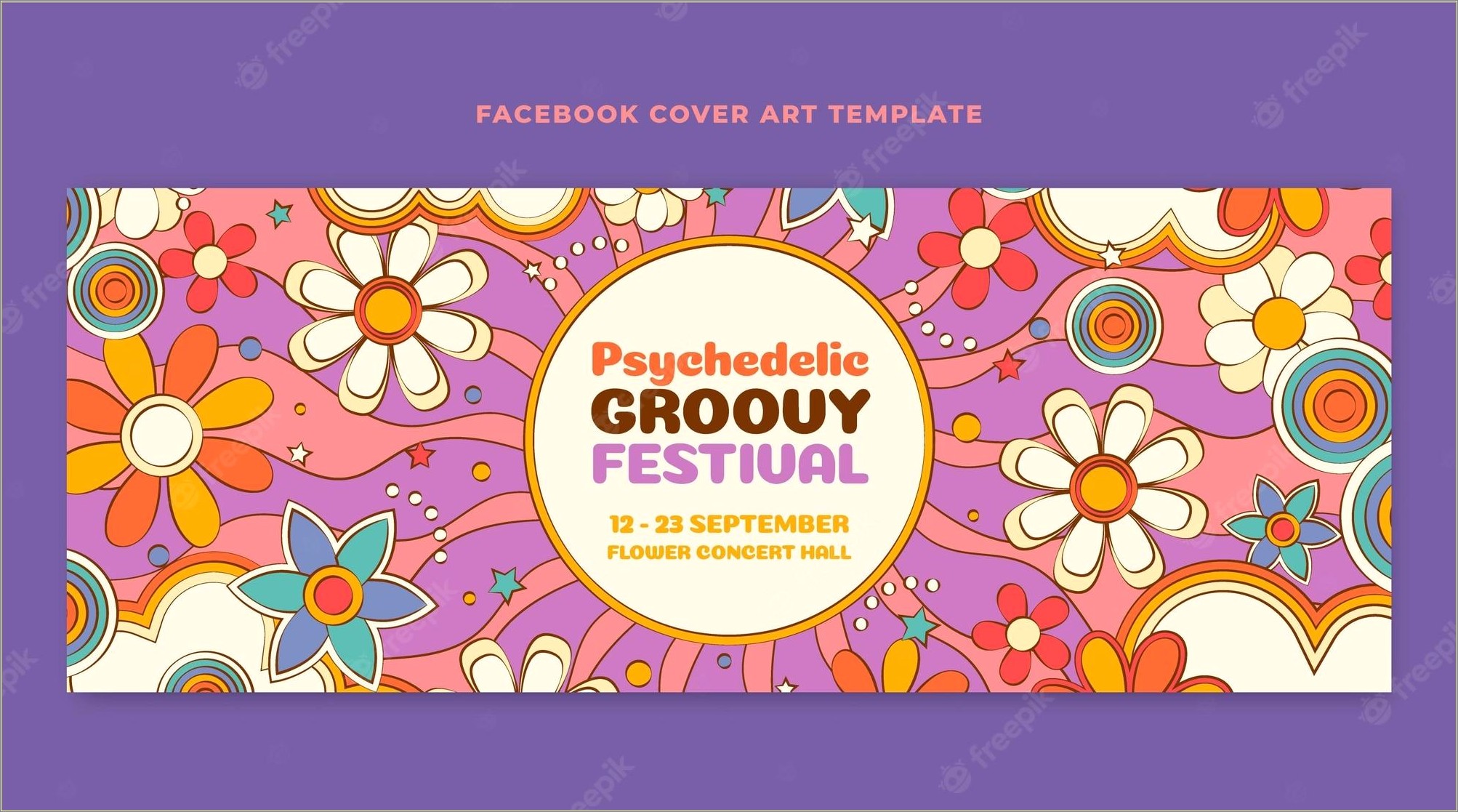 Facebook Cover Template Three Photo Free Circle Photography