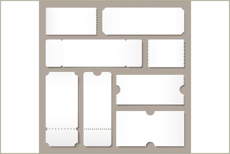 Fillable Blank Concert Tickets Template Free Download