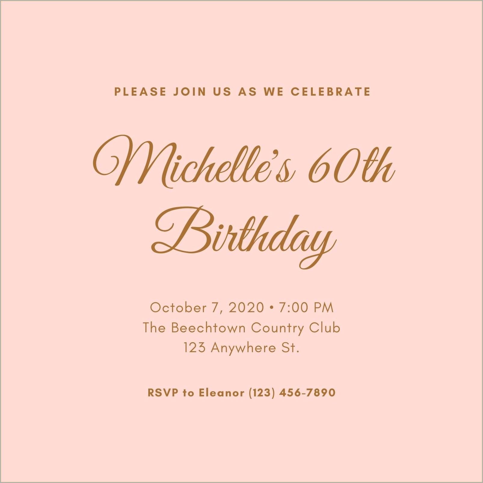 Free 60th Birthday Invitation Templates For Word