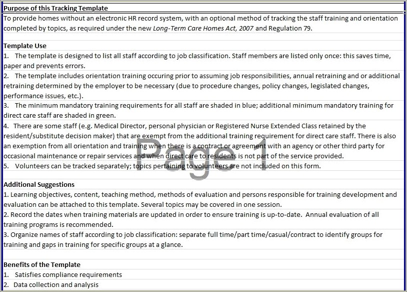 Free Access Database Template For Training Records