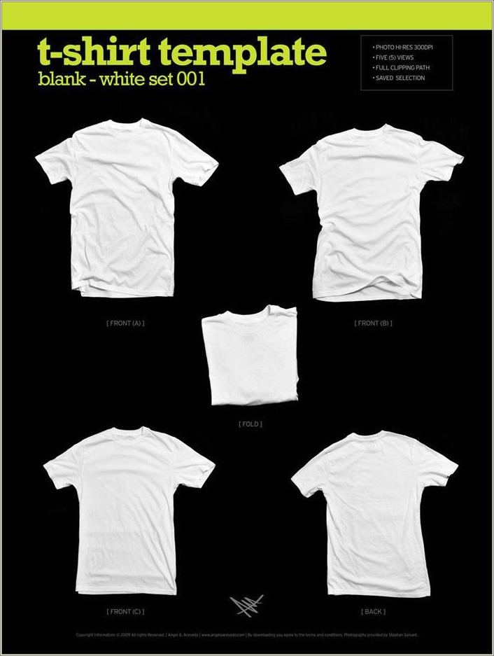 Free Adobe Illistrator White T Shirt Mochup Templates