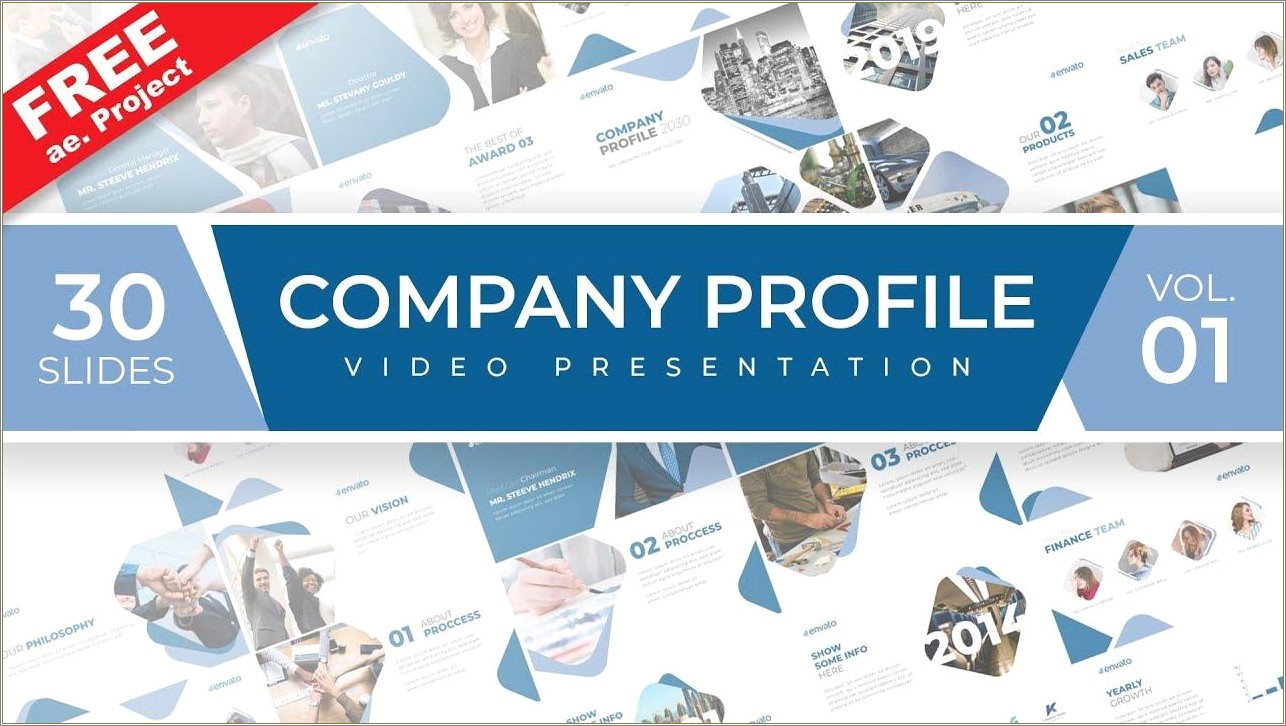 free download template after effect company profile