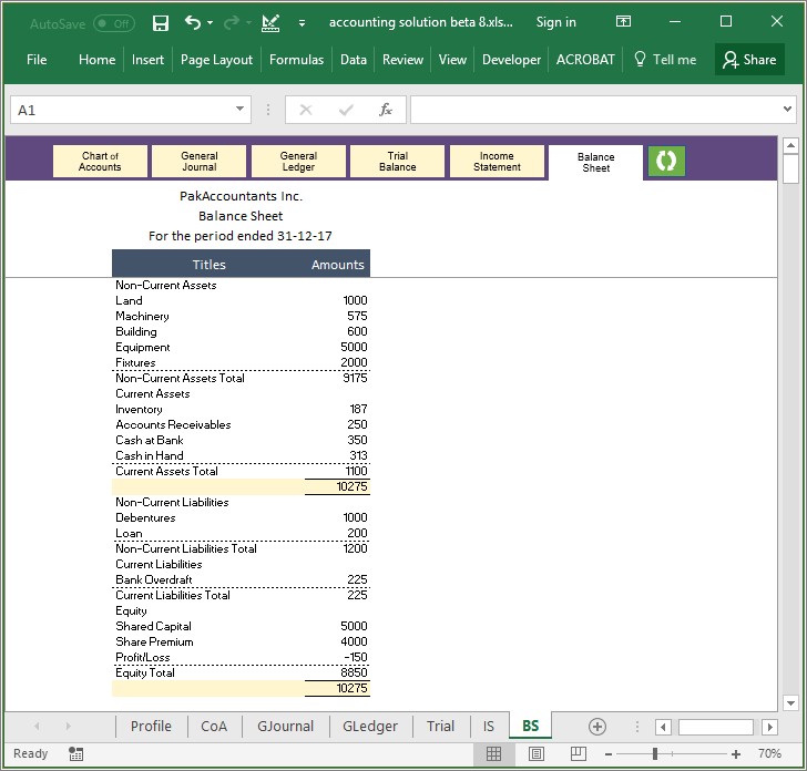 Free All In One Accounting Templates For Excel