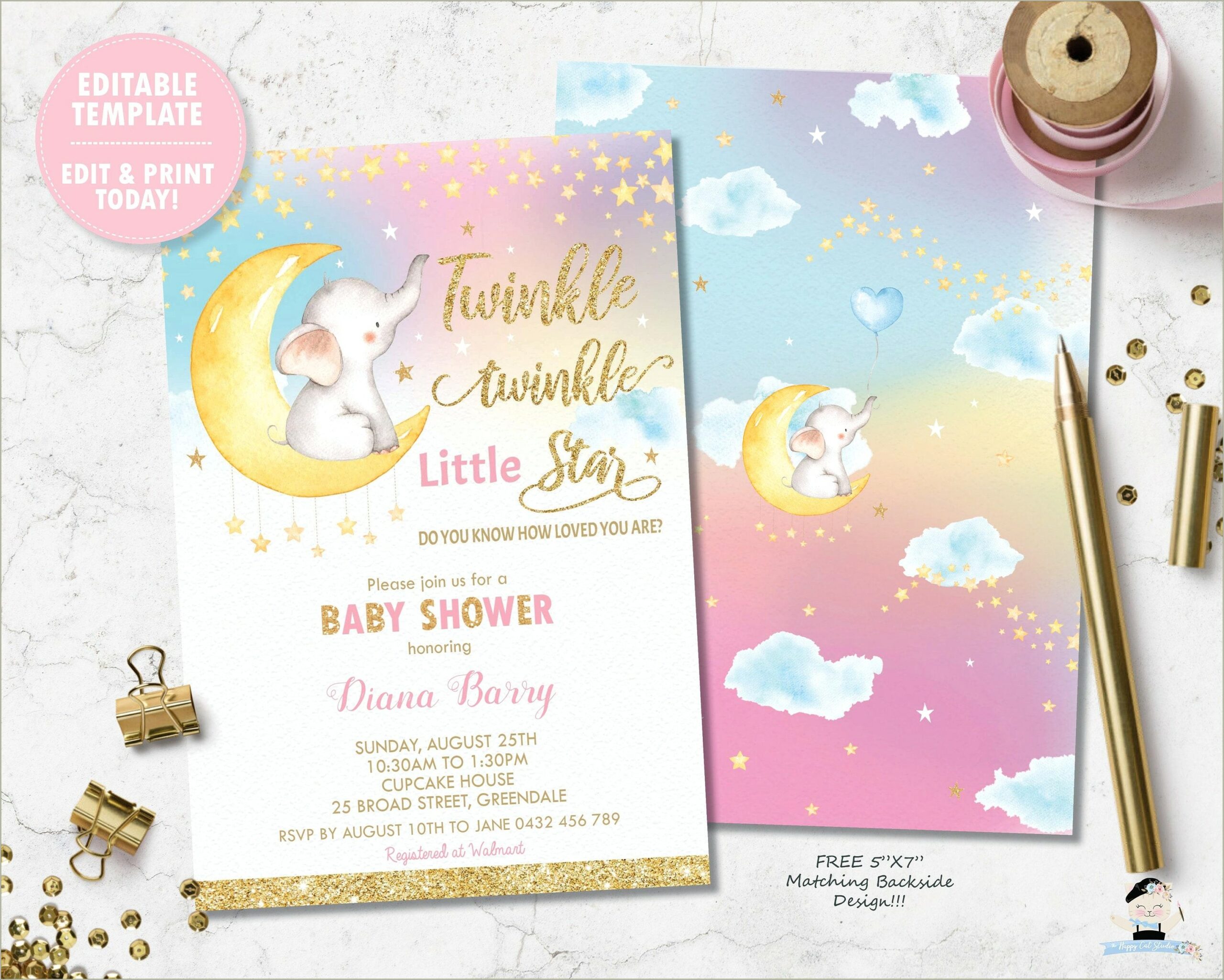 Free Baby Shower Invitations Templates Pdf Twinkle
