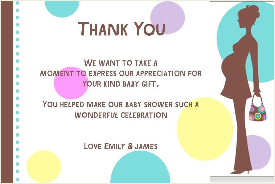 Free Baby Shower Thank You Note Templates