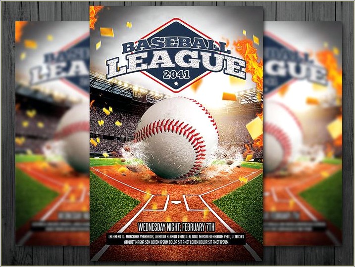 Free Baseball Flyer Template Photoshop Little League