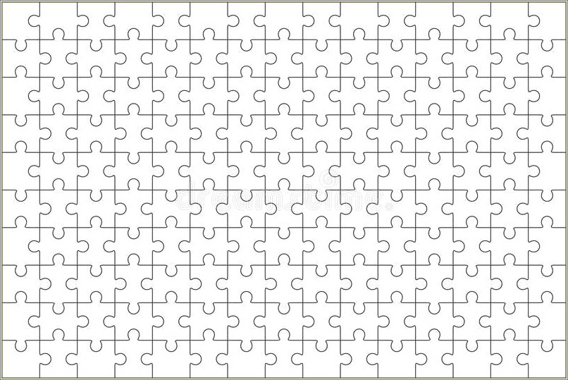 Free Blank 6 Piece Jigsaw Puzzle Template