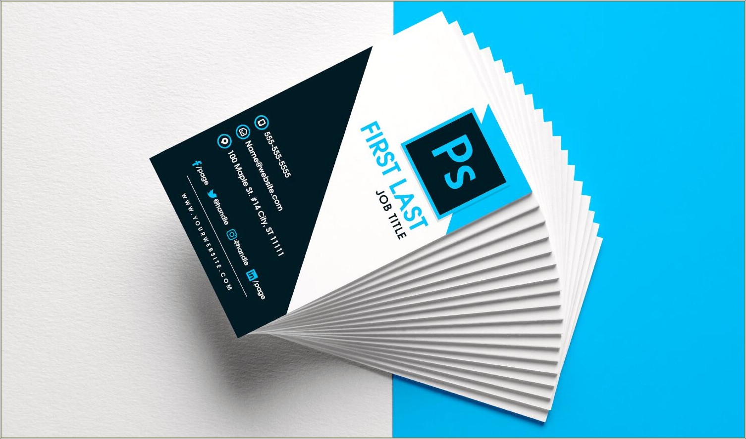 Free Blank Business Card Templates For Illustrator