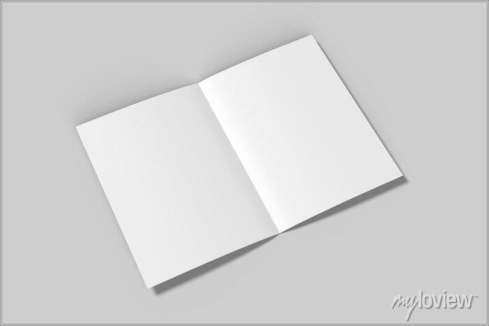 Free Blank Half Fold Greeting Card Template