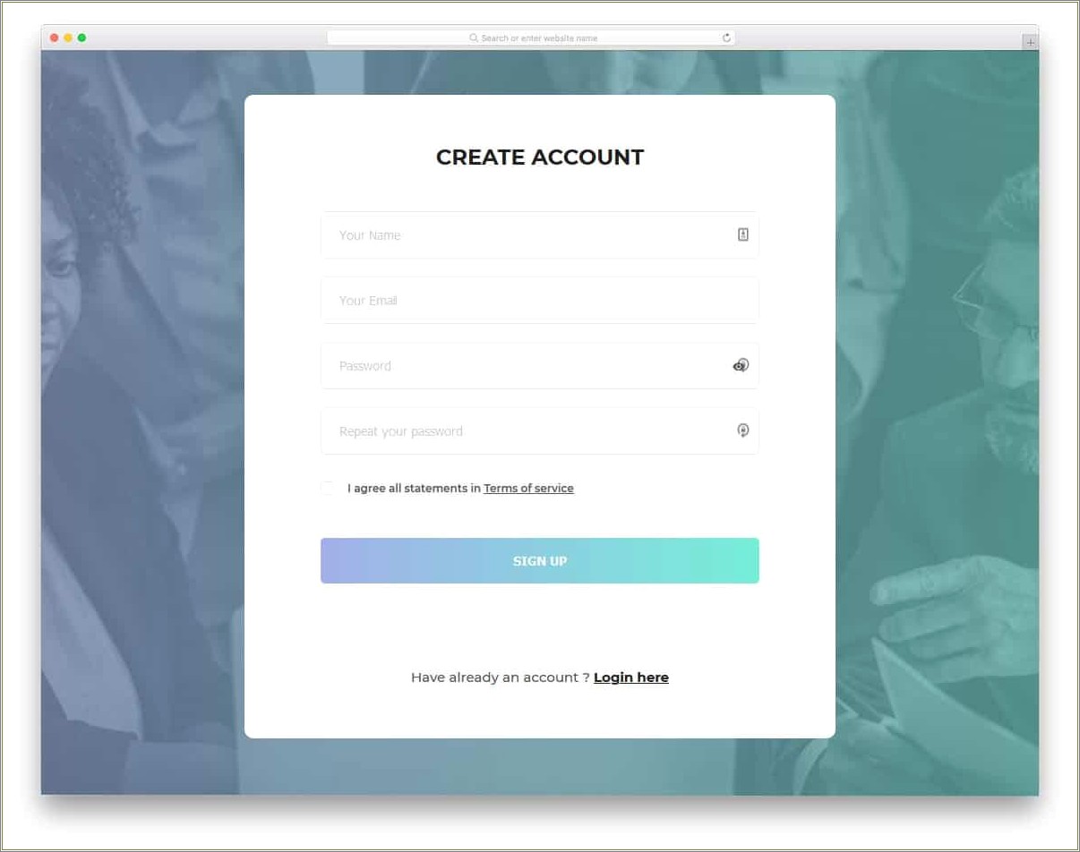 Free Bootstrap Templates For Login And Signup