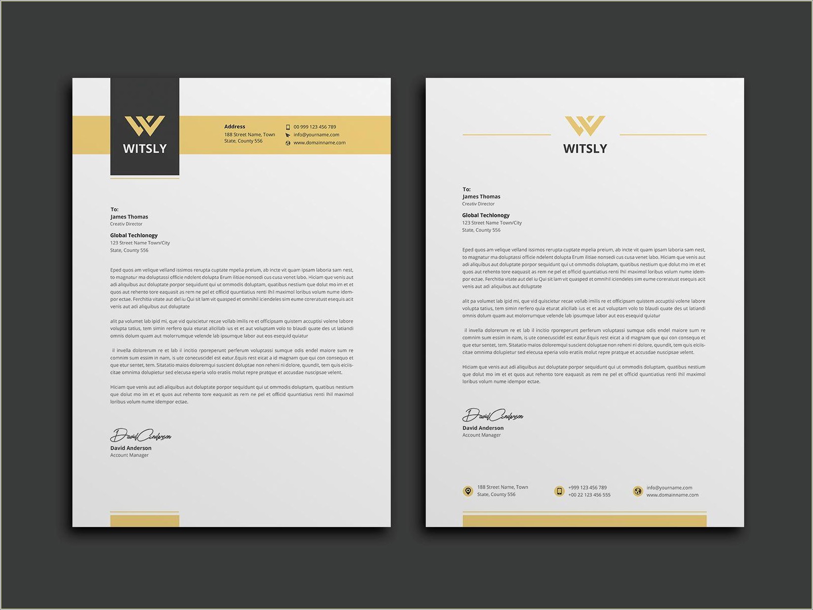 Free Business Card And Letterhead Template Download