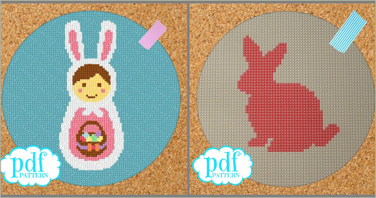 Free Cross Stitch Templates For Easter Bunnies