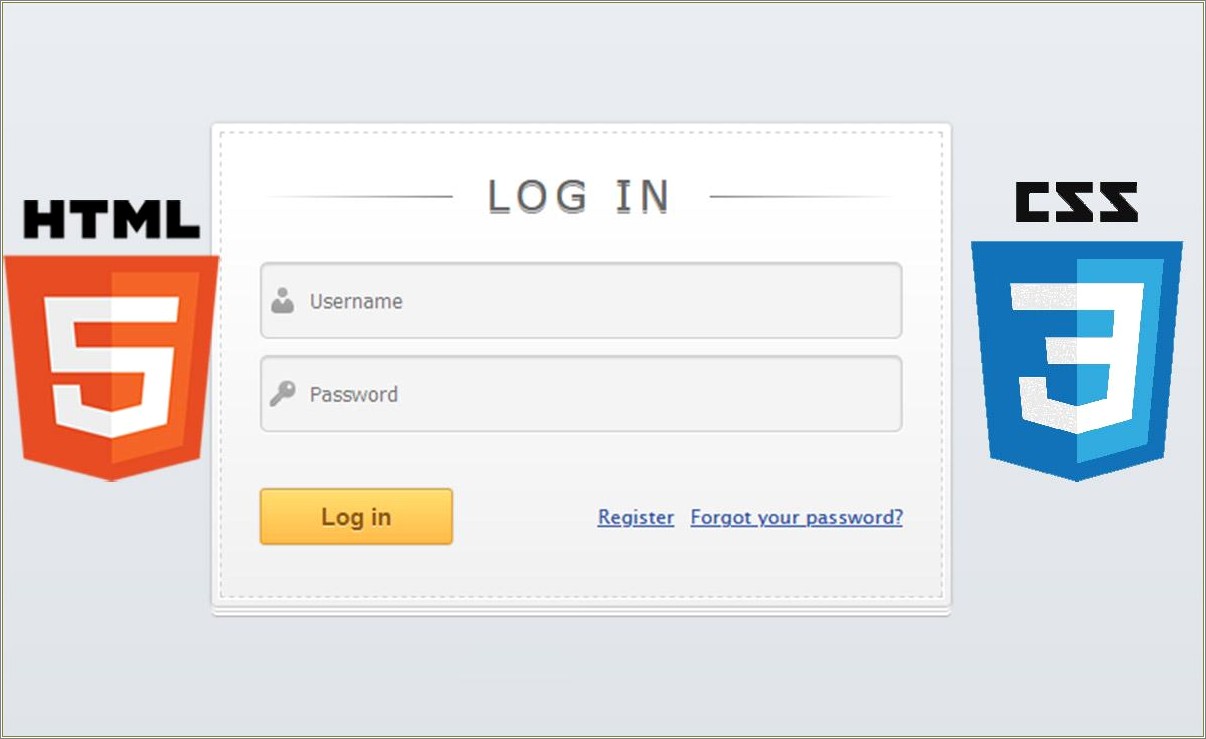 Free Css Login And Registration Form Template