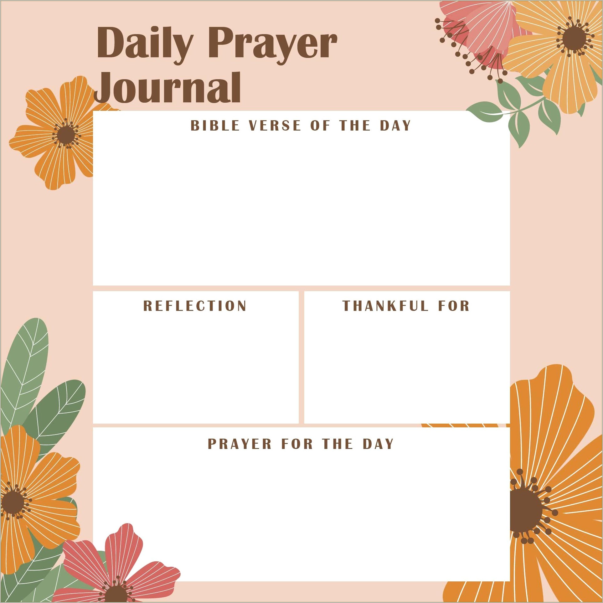Free Daily Prayer Card Template For Word