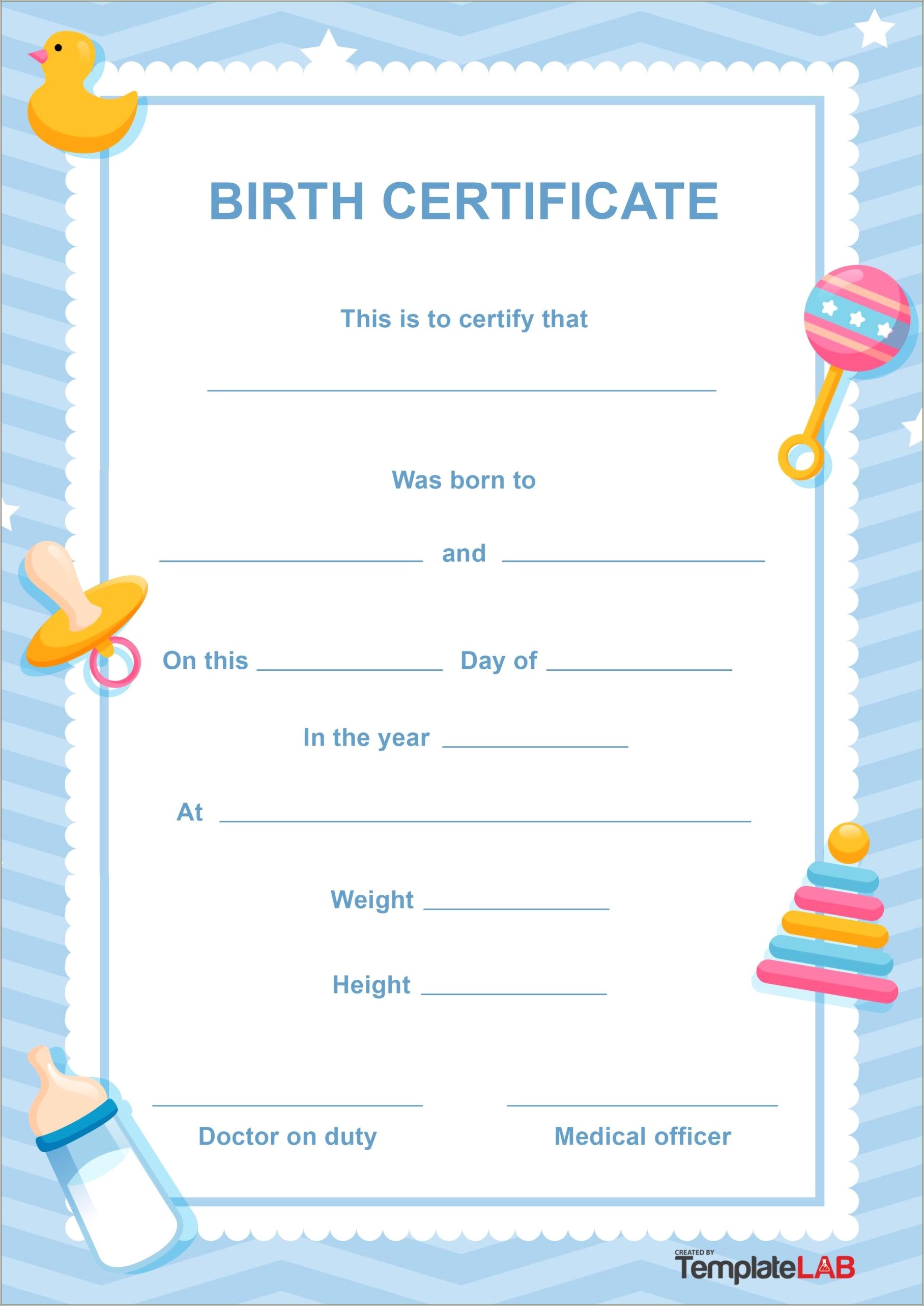 Free Dog Birth Certificate Template Microsoft Word