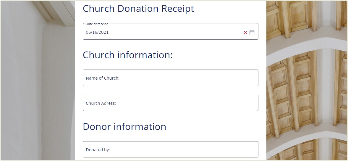 Free Donation Form Template For Non Profit Cemetery