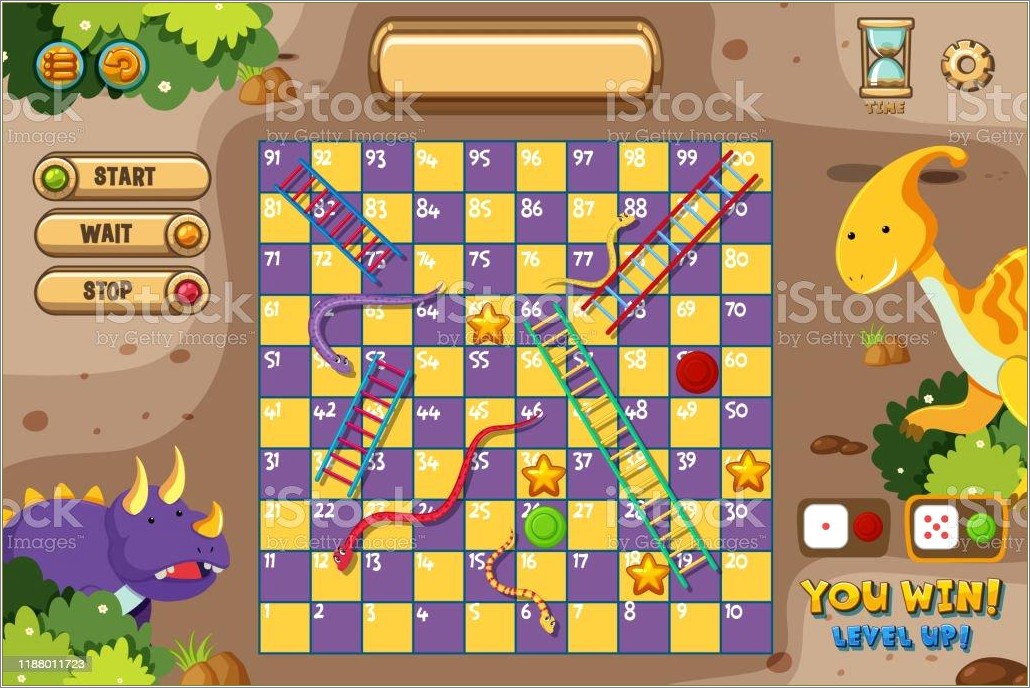 Free Dowload Snake And Ladders Board Game Template